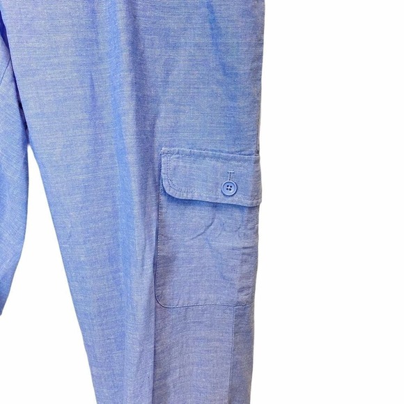 TALBOTS Blue Cargo Pants Women's size 14 Casual Feminine Outdoor - Picture 4 of 4